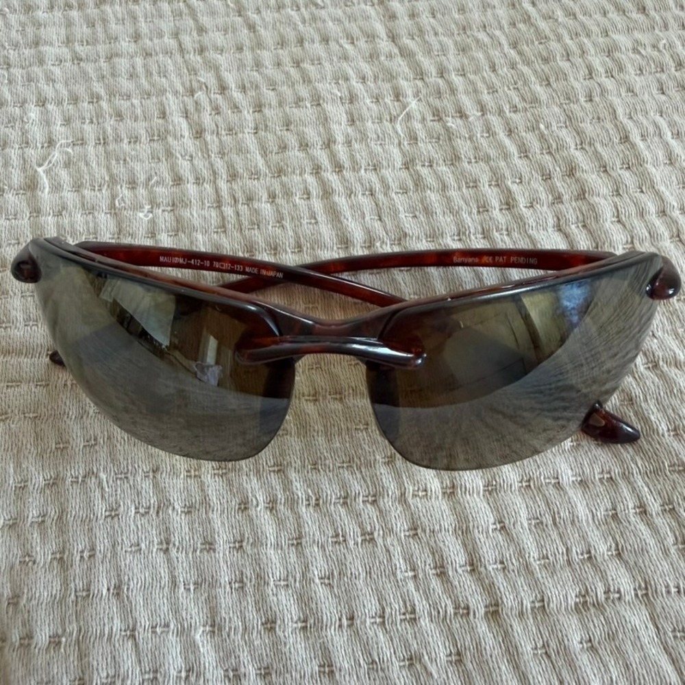 Maui Jim Banyans MJ-412-10 Tortoise HCL Bronze Polarized Sunglasses Japan